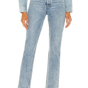 NWT GRLFRND Karolina High Rise Straight Crop